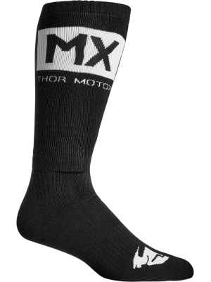 Чорапи Thor MX Solid Black/White 43-46